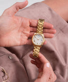 Guess Luna White Dial Gold Steel Strap Watch for Women - GW0308L2 Authentic Buy Shop Now