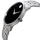 Movado Museum Classic Black Dial Silver Steel Strap Watch for Men - 0607199 Authentic Buy Shop Now