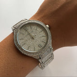 Michael Kors Kerry Crystal Pave Silver Dial Silver Steel Strap Watch For Women - MK3359 Authentic Buy Shop Now