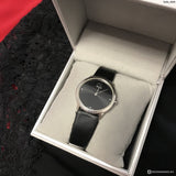 Calvin Klein Minimal Black Dial Black Leather Strap Watch for Men - K3M221CS Authentic Buy Shop Now