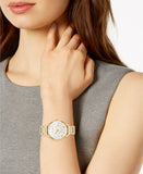 Michael Kors Portia Quartz White Dial Gold Steel Strap Watch for Women - MK3840 Authentic Buy Shop Now