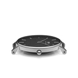 Daniel Wellington Classic Petite Bondi Black Dial White Leather Strap Watch for Women - DW00100286 Authentic Buy Shop Now