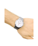 Calvin Klein City Chronograph White Dial Silver Steel Strap Watch for Men - K2G271Z6 Authentic Buy Shop Now