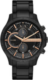 Armani Exchange Chronograph Black Dial Black Steel Strap Watch For Men - AX2429 Authentic Buy Shop Now