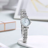 Emporio Armani Gianni Blue Dial Silver Steel Strap Watch For Women - AR1961 Authentic Buy Shop Now