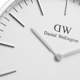Daniel Wellington Classic Glasgow White Dial Two Tone NATO Strap Watch For Men - DW00100018 Authentic Buy Shop Now