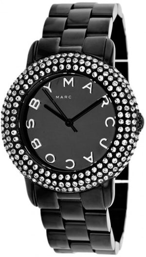 Marc Jacobs Marci Black Dial Black Steel Dial Strap Watch for Women - MBM3193 Authentic Buy Shop Now