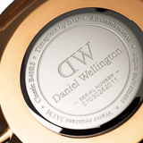 Daniel Wellington Classic York Black Dial Brown Leather Strap Watch For Men - DW00100128 Authentic Buy Shop Now