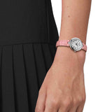 Tissot Bellissima Small Lady Silver Dial Pink Leather Strap Watch For Women - T126.010.16.013.01 Authentic Buy Shop Now