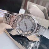 Guess Ethereal Diamonds Silver Dial Silver Steel Strap Watch for Women - W1013L1 Authentic Buy Shop Now