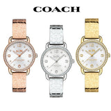 Coach Delancey White Dial Silver Steel Strap Watch for Women - 14502353 Authentic Buy Shop Now