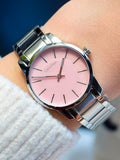 Calvin Klein City Pink Mother of Pearl Dial Stainless Steel Strap Watch For Women - K2G2314E Authentic Buy Shop Now