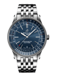 Breitling Navitimer Automatic 41mm Blue Dial Silver Steel Strap Watch for Men - A17326161C1A1 Authentic Buy Shop Now