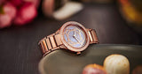 Michael Kors Kerry Purple Dial Rose Gold Stainless Steel Strap Watch for Women - MK3482 Authentic Buy Shop Now