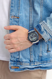 Guess Legacy Grey Dial Blue Silicone Strap Watch For Men - W1049G1 Authentic Buy Shop Now