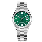 Citizen Tsuyosa Automatic Green Dial Silver Steel Strap Watch For Men - NJ0150-81X Authentic Buy Shop Now