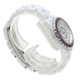 Chanel J12 Quartz Diamonds Mother of Pearl White Dial White Steel Strap Watch for Women - J12 H3243 Authentic Buy Shop Now