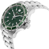 Movado Series 800 Green Dial Silver Steel Strap Watch For Men - 2600136 Authentic Buy Shop Now