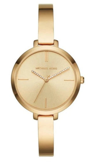 Michael Kors Jaryn Quartz Gold Dial Gold Steel Strap Watch For Women - MK3734 Authentic Buy Shop Now