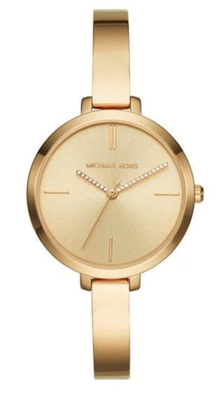Michael Kors Jaryn Quartz Gold Dial Gold Steel Strap Watch For Women - MK3734 Authentic Buy Shop Now