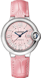 Cartier Ballon Blue De Cartier Pink Dial Pink Leather Strap Watch for Women - WSBB0031 Authentic Buy Shop Now
