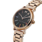Marc Jacobs Roxy Black Dial Rose Gold Steel Strap Watch for Women - MJ3569 Authentic Buy Shop Now