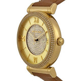 Michael Kors Catlin Champagne Dial Brown Leather Strap Watch for Women - MK2375 Authentic Buy Shop Now