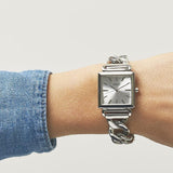 Guess Vanity Silver Dial Silver Steel Strap Watch for Women - W1029L1 Authentic Buy Shop Now