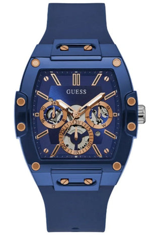 Guess Phoenix Multifunction Blue Dial Blue Rubber Strap Watch for Men - GW0203G7 Authentic Buy Shop Now
