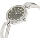 Bulova Crystal Black Mother of Pearl Dial Silver Steel Strap Watch for Women - 96L224 Authentic Buy Shop Now