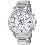 Tommy Hilfiger Claudia White Dial Silver Steel Strap Watch for Women - 1781819 Authentic Buy Shop Now