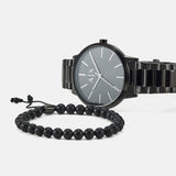 Armani Exchange Cayde Analog Black Dial Black Steel Strap Watch For Men - AX2701 Authentic Buy Shop Now