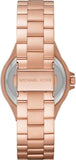Michael Kors Lennox Three-Hand Black Dial Rose Gold Steel Strap Watch For Women - MK7233 Authentic Buy Shop Now