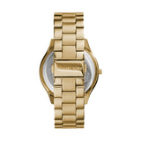 Michael Kors Slim Runway Gold Dial Gold Stainless Steel Strap Watch for Women - MK3179 Authentic Buy Shop Now