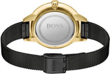 Hugo Boss Symphony Black Dial Black Mesh Bracelet Watch for Women - 1502601 Authentic Buy Shop Now