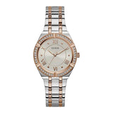 Guess Cosmo Quartz Silver Dial Two Tone Steel Strap Watch For Women - GW0033L9 Authentic Buy Shop Now