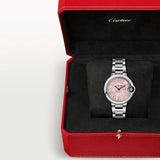 Cartier Ballon Bleu de Cartier Pink Dial Silver Steel Strap Watch for Women - WSBB0046 Authentic Buy Shop Now