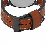 Fossil Machine Chronograph Black Dial Brown Leather Strap Watch for Men - FS5234 Authentic Buy Shop Now
