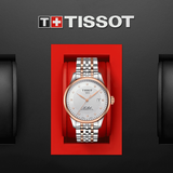 Tissot Le Locle Powermatic 80 Diamonds Silver Dial Two Tone Steel Strap Watch For Men - T006.407.22.036.01 Authentic Buy Shop Now