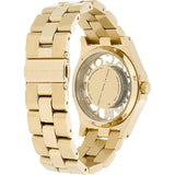 Marc Jacobs Henry Skeleton Gold Dial Gold Steel Strap Watch for Women - MBM3263 Authentic Buy Shop Now
