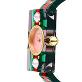 Gucci Vintage Web Pink Mother of Pearl Dial Two Tone Plastic Strap Watch For Women - YA143525 Authentic Buy Shop Now