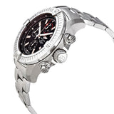 Breitling Super Avenger Chronograph 48 Black Dial Silver Steel Strap Watch for Men - A13375101B1A1 Authentic Buy Shop Now