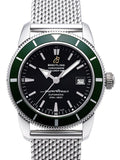 Breitling Superocean Heritage 42mm Chronograph Green Bezel Mens Watch - A1732136 Authentic Buy Shop Now