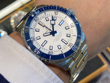 Breitling Superocean Automatic 42 White Dial Green Silver Steel Strap Watch for Men - A17375E71G1A1 Authentic Buy Shop Now