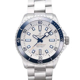 Breitling Superocean Automatic 42 White Dial Green Silver Steel Strap Watch for Men - A17375E71G1A1 Authentic Buy Shop Now