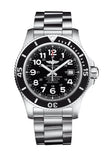 Breitling Superocean II 44mm Black Dial Black Steel Strap Watch for Men - A17392D71B1A1 Authentic Buy Shop Now