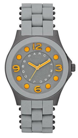 Marc Jacobs Pelly Grey Dial Grey Silicone Strap Watch for Women - MBM2589 Authentic Buy Shop Now