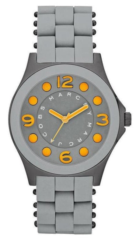 Marc Jacobs Pelly Grey Dial Grey Silicone Strap Watch for Women - MBM2589 Authentic Buy Shop Now