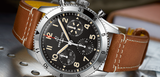 Breitling Avi Chronograph 42 P-51 Mustang Black Dial Brown Leather Strap Watch for Men - A233803A1B1X1 Authentic Buy Shop Now