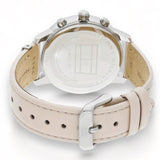 Tommy Hilfiger Blake Chronograph Silver Dial Pink Leather Strap Watch For Women - 1781906 Authentic Buy Shop Now